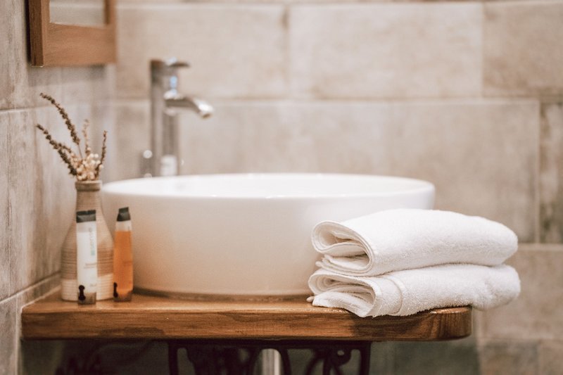 Łazienka w luksusowym hotelu