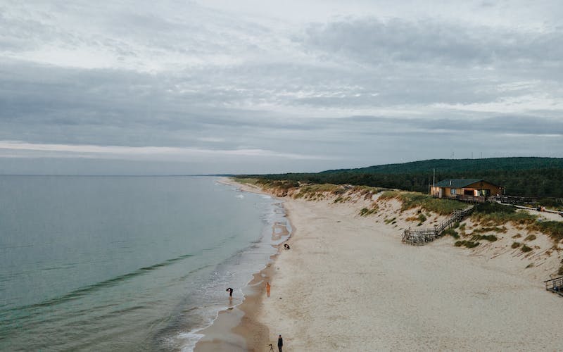 Plaża i morze z lotu ptaka