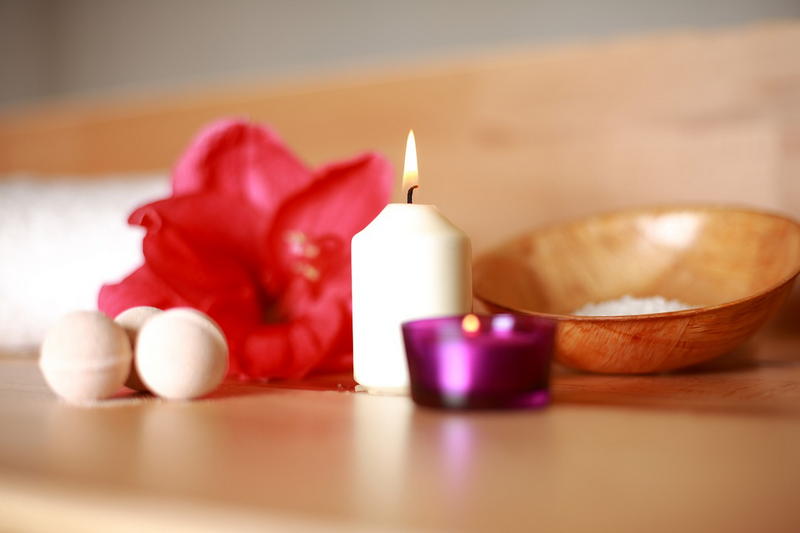 Świeczki w strefie SPA