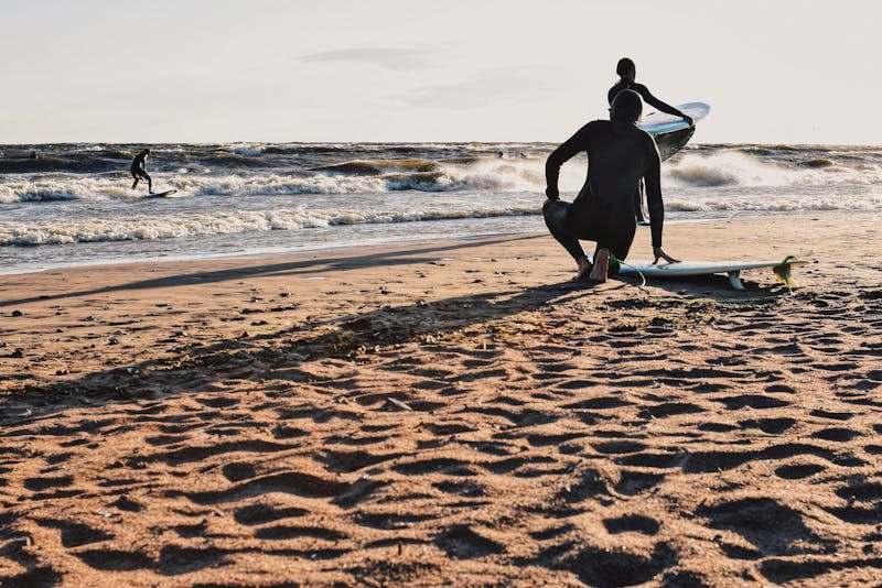 Ludzie na plaży