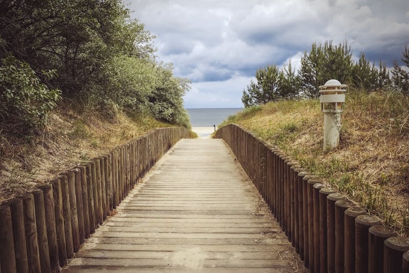 Wejście na plażę